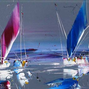 Painting, Marine abstraite 2023-41, Fred Boutet