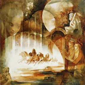 Gemälde, Cavalcade, Roger Suraud