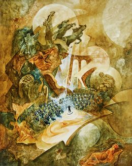 Gemälde, Chevauchée musicale, Roger Suraud