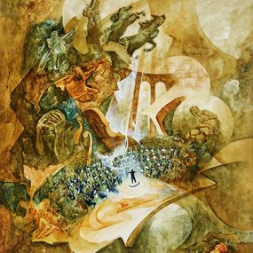 Gemälde, Chevauchée musicale, Roger Suraud
