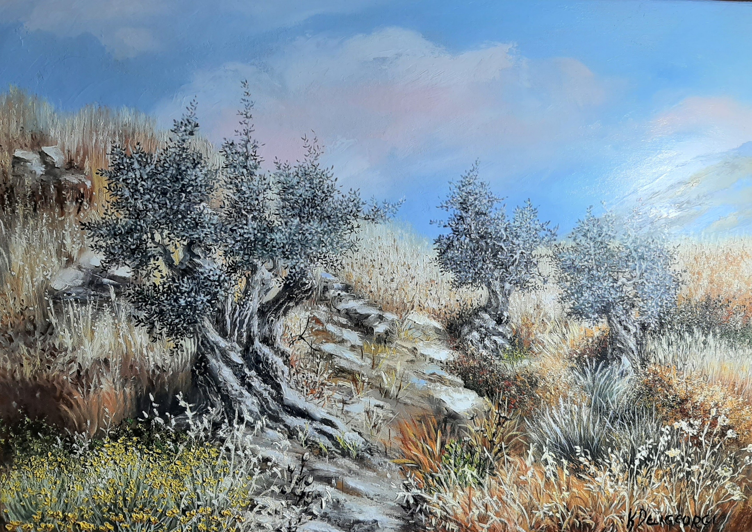 Kaiti Deligeorgi, Tree olive trees in Silikou Kaiti Deligeorgi, Tree olive trees in Silikou