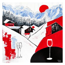 Drucke, Après-Ski à Courchevel (Giclée Prints), Kristina Mallen