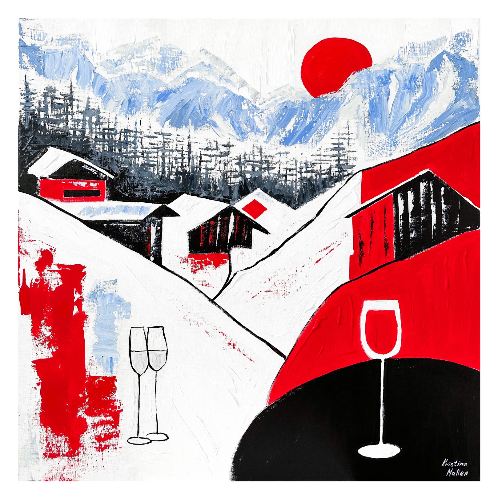 Kristina Mallen, Après-Ski à Courchevel (Giclée Prints) Kristina Mallen, Après-Ski à Courchevel (Giclée Prints)
