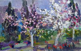 Painting, The garden is blooming, Kovalenko Ivan
