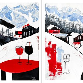Print, Diptych: Après-Ski Delight (Giclée prints on Fine Art Paper), Kristina Mallen