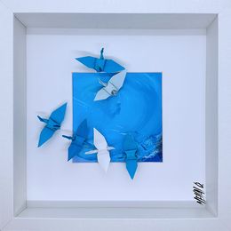 Peinture, Les reflets bleus... (Origami 2025), Olivier Messas