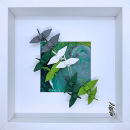 Gemälde, Un ciel d'espoir... (Origami 2025), Olivier Messas
