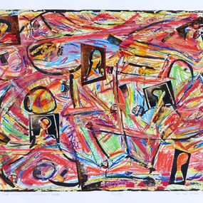 Painting, Heads in connection, Karl-Karol Chrobok