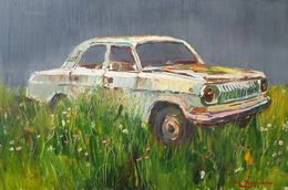 Peinture, In the backyard, Vladyslav Kazachenko