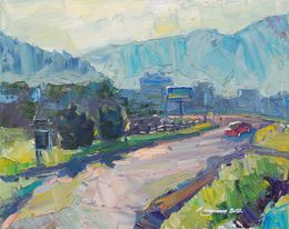 Peinture, Road in the mountains, Vladyslav Kazachenko