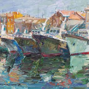 Peinture, Port in Fano, Vladyslav Kazachenko