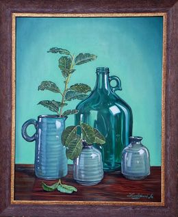 Peinture, Green cherry season, Madalena Zampassi