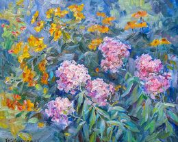 Painting, Lilac in the garden, Kovalenko Ivan