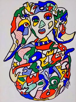 Painting, Coming home to yourself, Lena Bera-Pancini