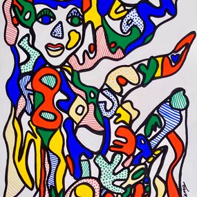 Painting, Endorphins look good on you, Lena Bera-Pancini