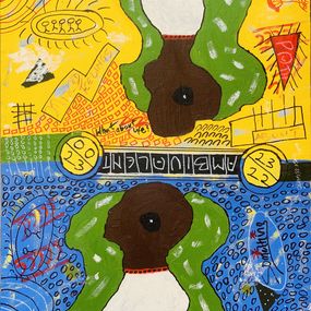 Gemälde, Ambivalent - 21st Century, Contemporary, Abstract, Pop Culture, Emotions, Colors, Olumide Ajayi
