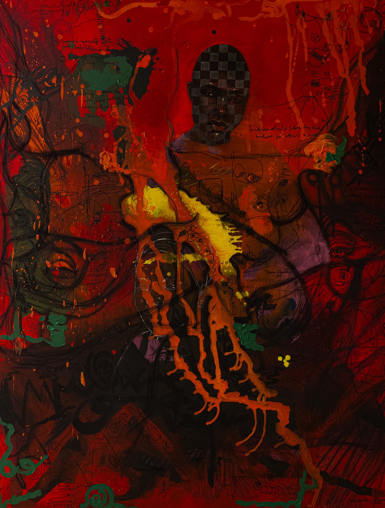 Ogunniyi Oluwatosin, 150 Years From Now 1 - 21st Century, Contemporary, Figurative Portrait, Colours Ogunniyi Oluwatosin, 150 Years From Now 1 - 21st Century, Contemporary, Figurative Portrait, Colours
