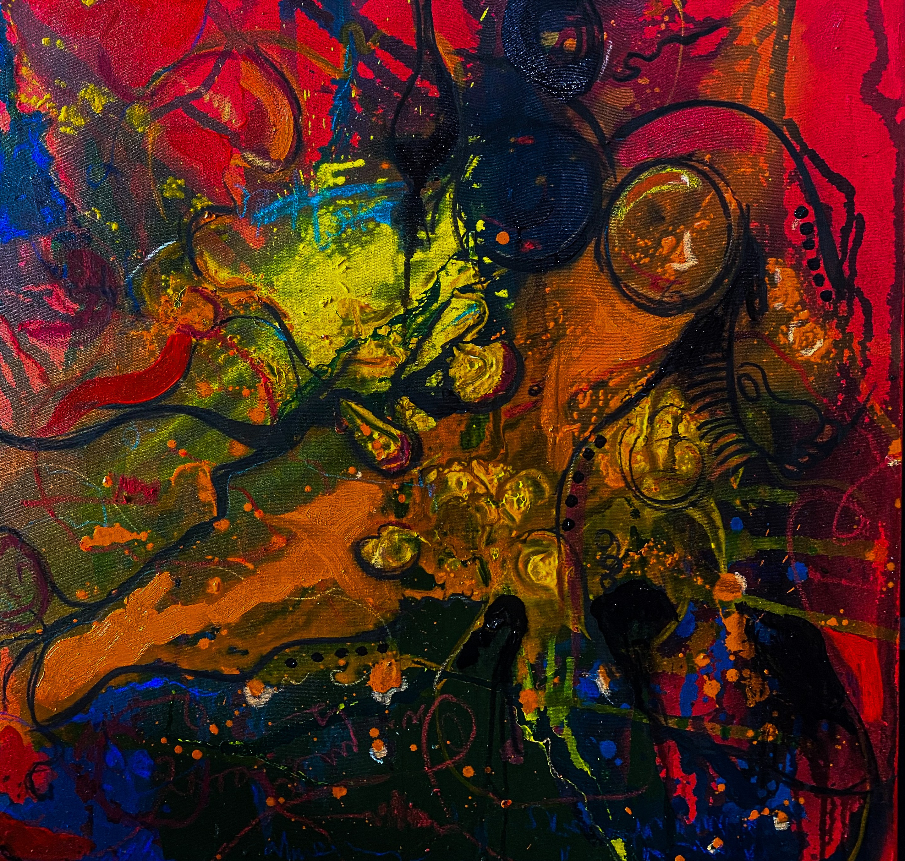 Ogunniyi Oluwatosin, Untitled - 21st Century, Contemporary, Abstract, Modern Art, Colour, Acrylic Ogunniyi Oluwatosin, Untitled - 21st Century, Contemporary, Abstract, Modern Art, Colour, Acrylic