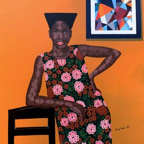 Gemälde, State of Mind - 21st Century, Contemporary, Figurative Portrait, Africa, Women, Oyeleye Feranmi