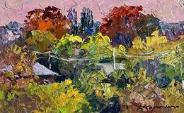 Gemälde, Crimson Autumn, Boris Serdyuk