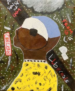 Peinture, Liberosis - 21st Century, Contemporary, Abstract, Miniature, Emotions, Colors, Olumide Ajayi