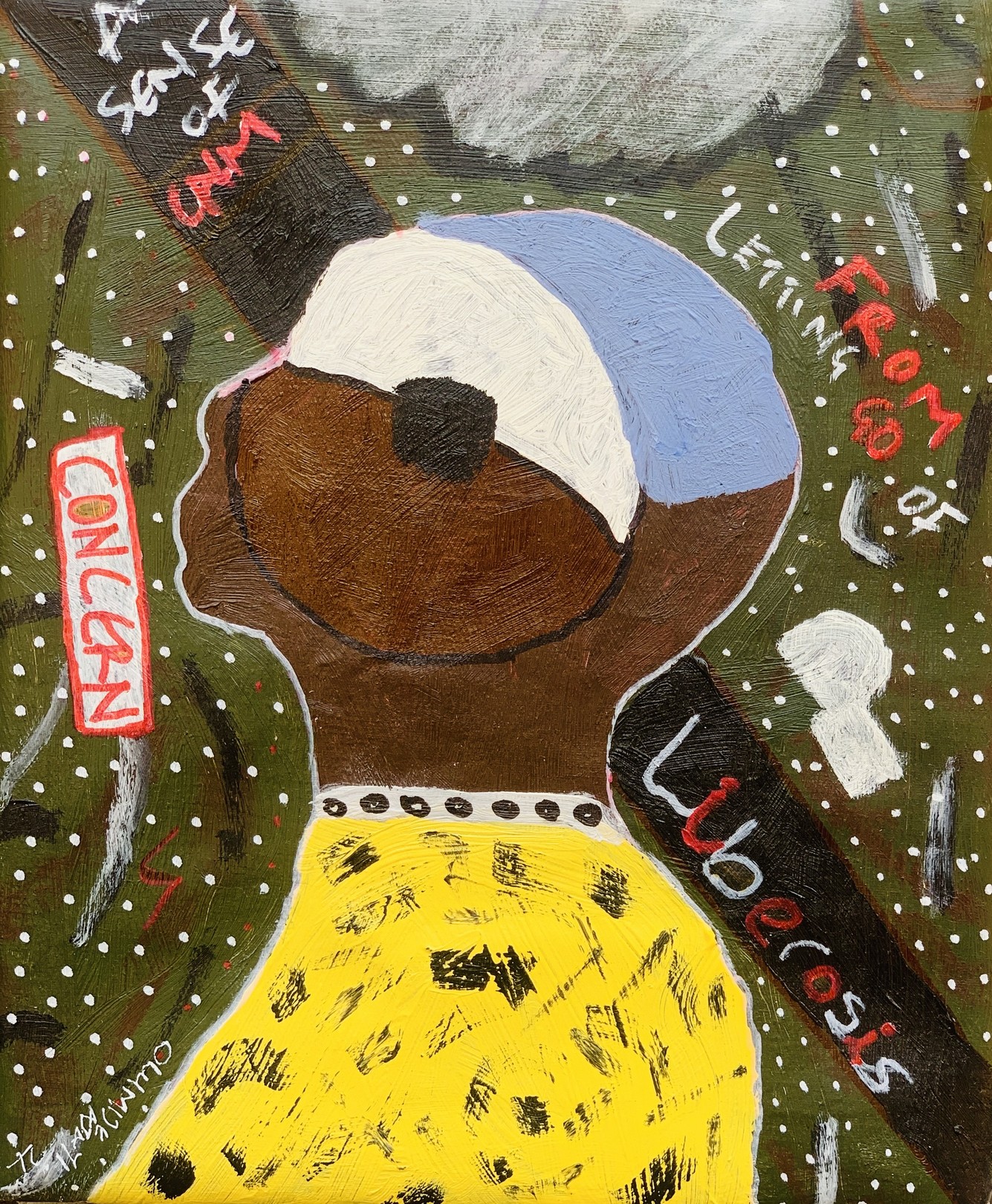 Olumide Ajayi, Liberosis - 21st Century, Contemporary, Abstract, Miniature, Emotions, Colors Olumide Ajayi, Liberosis - 21st Century, Contemporary, Abstract, Miniature, Emotions, Colors