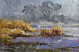 Gemälde, Morning frosts, Boris Serdyuk