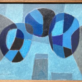 Gemälde, 3 soleils bleus, Jorj Morin