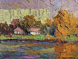Gemälde, Overlooking the city, Boris Serdyuk