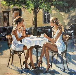 Peinture, Boulevard Cafe, Anna Reznikova