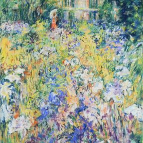 Painting, Le jardin de Monet à Giverny, Rose Barbe