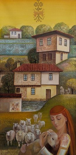 Peinture, Shepherdess, Nelli Tsenova