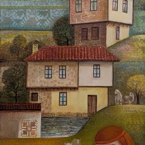 Painting, Shepherdess, Nelli Tsenova