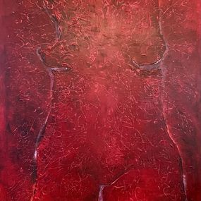 Gemälde, Act, red Madonna, Malina Wieczorek
