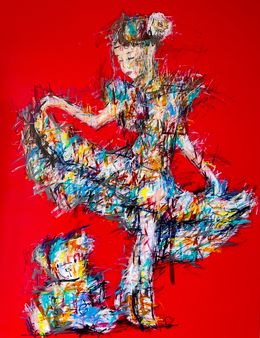 Painting, Flamenca rouge, KiKo