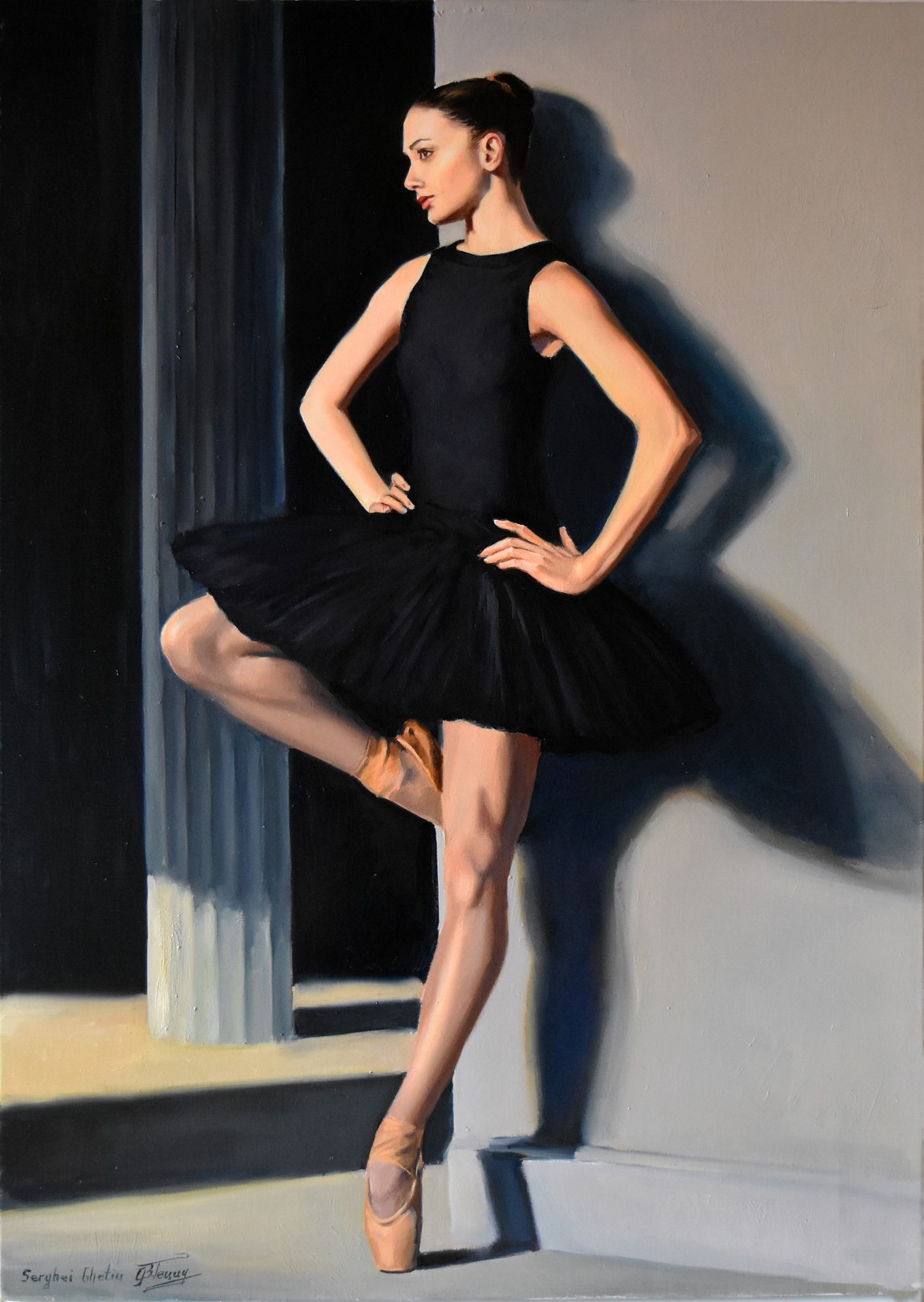 Serghei Ghetiu, A ballerina black swan Serghei Ghetiu, A ballerina black swan