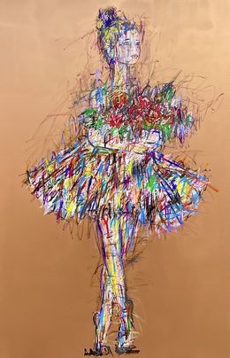 Painting, Collection Ballerina cuivre, KiKo