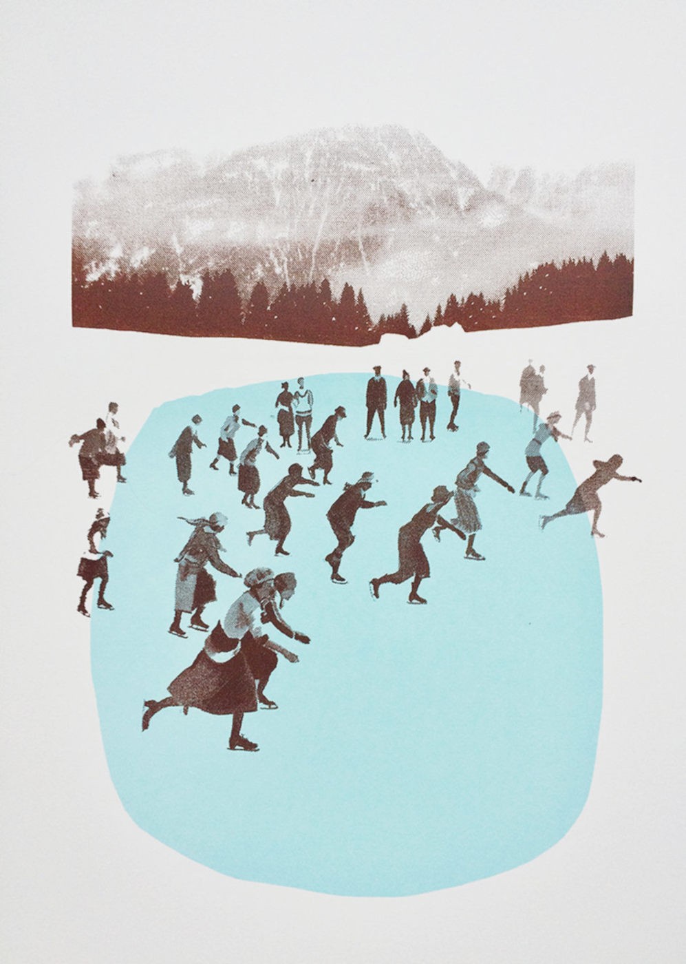 Valérie Betoulaud, Les patineuses - bleue Valérie Betoulaud, Les patineuses - bleue