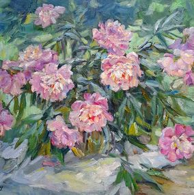 Painting, Bouquet of peonies, Kovalenko Ivan