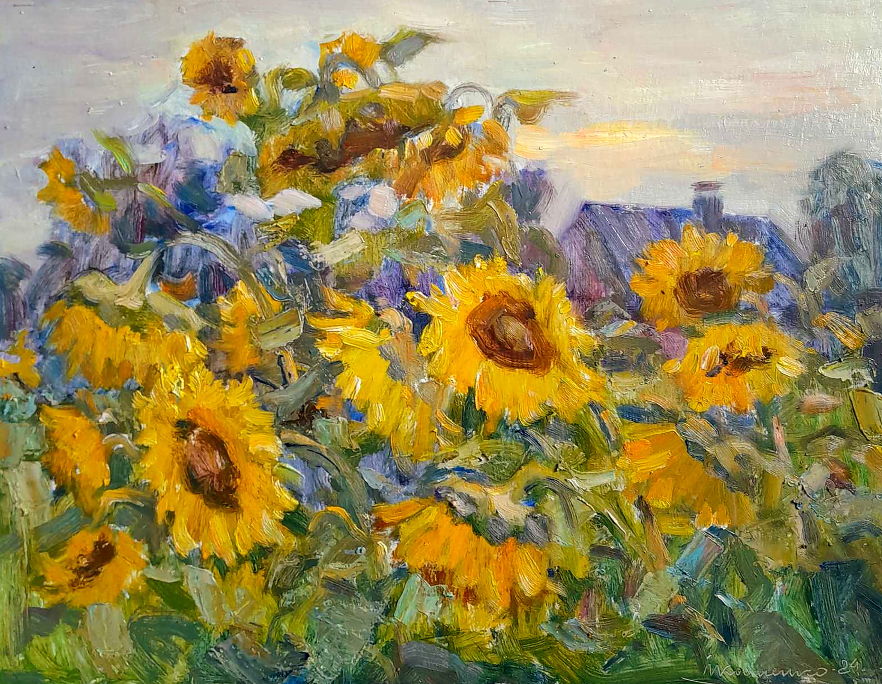 Kovalenko Ivan, Sunflowers in the field Kovalenko Ivan, Sunflowers in the field