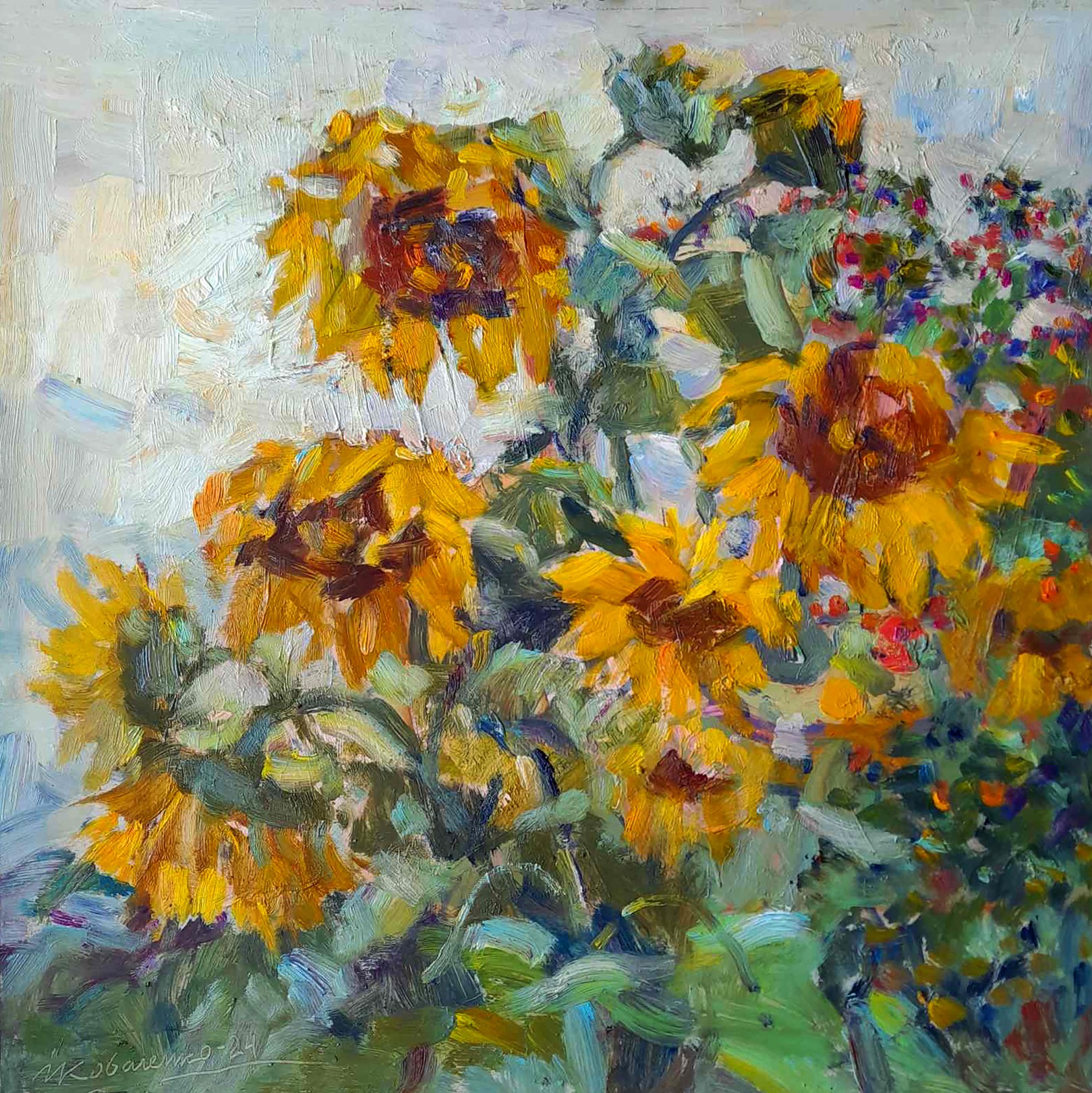 Kovalenko Ivan, Sunflowers are blooming Kovalenko Ivan, Sunflowers are blooming
