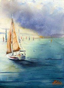 Peinture, Sailing regatta, MKate
