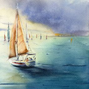 Gemälde, Sailing regatta, MKate