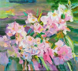 Peinture, Summer impressions . Azalea, Helen Shukina