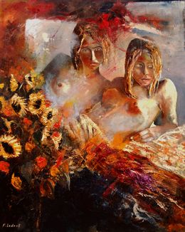 Gemälde, Two friends, Pol Ledent
