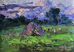 Gemälde, The storks have arrived, Boris Serdyuk