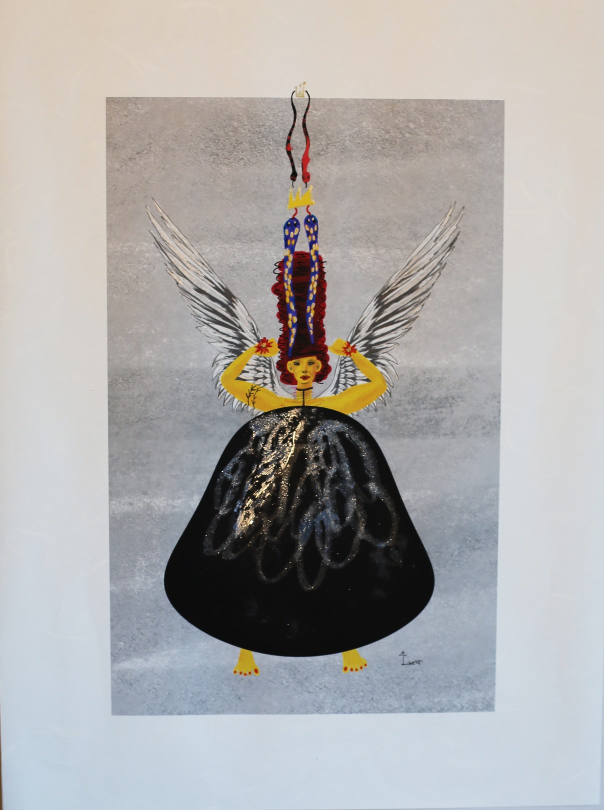 Kim Soo Young, A Winged Queen with Snakes Holding up her Crown Kim Soo Young, A Winged Queen with Snakes Holding up her Crown