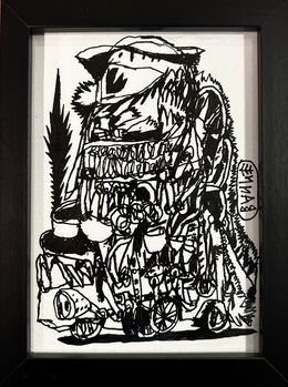 Zeichnungen, Monster Black 1, Bault