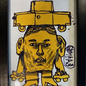 Dessin, Yellow Man Car, Bault