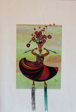 Peinture, Queen Holding Snakse in her Hands, Kim Soo Young
